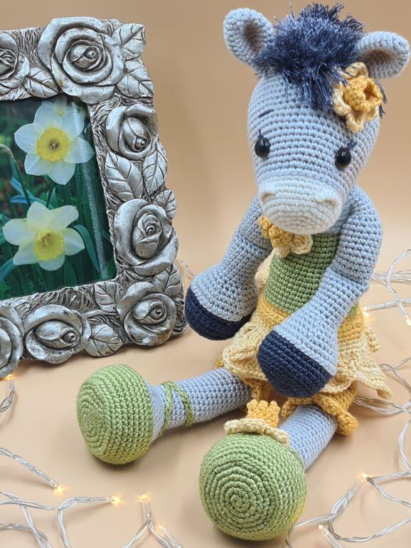 Daffodil Donkey Maddy Doll amigurumi crochet pattern