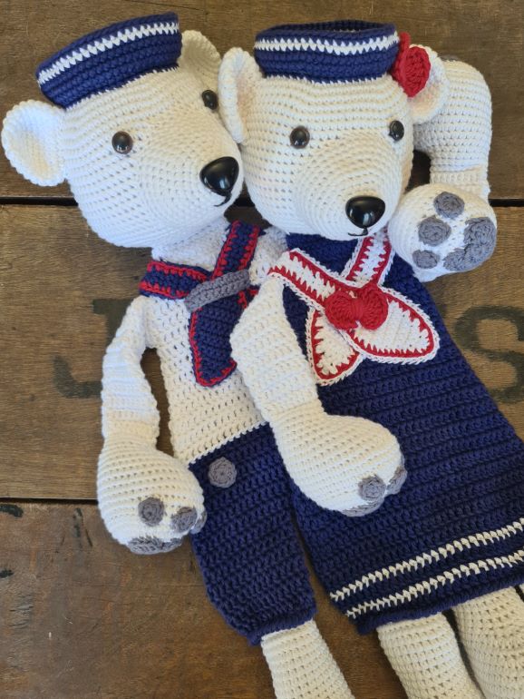 Easter Bunny MellyGurumiMelly Teddy Ragdoll Crochet Lovey Sailor Polar Bearamigurumi crochet pattern
