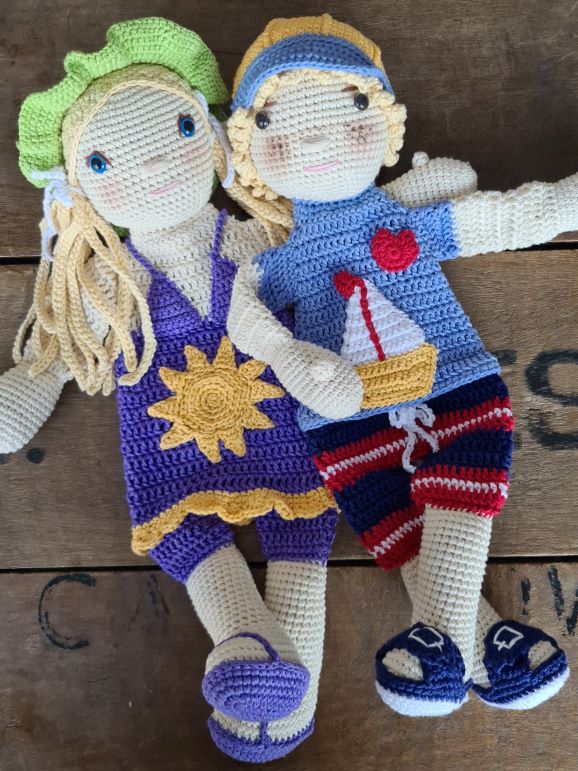 Melly Teddy Ragdoll Crochet Lovey Sunshine Kids free crochet pattern