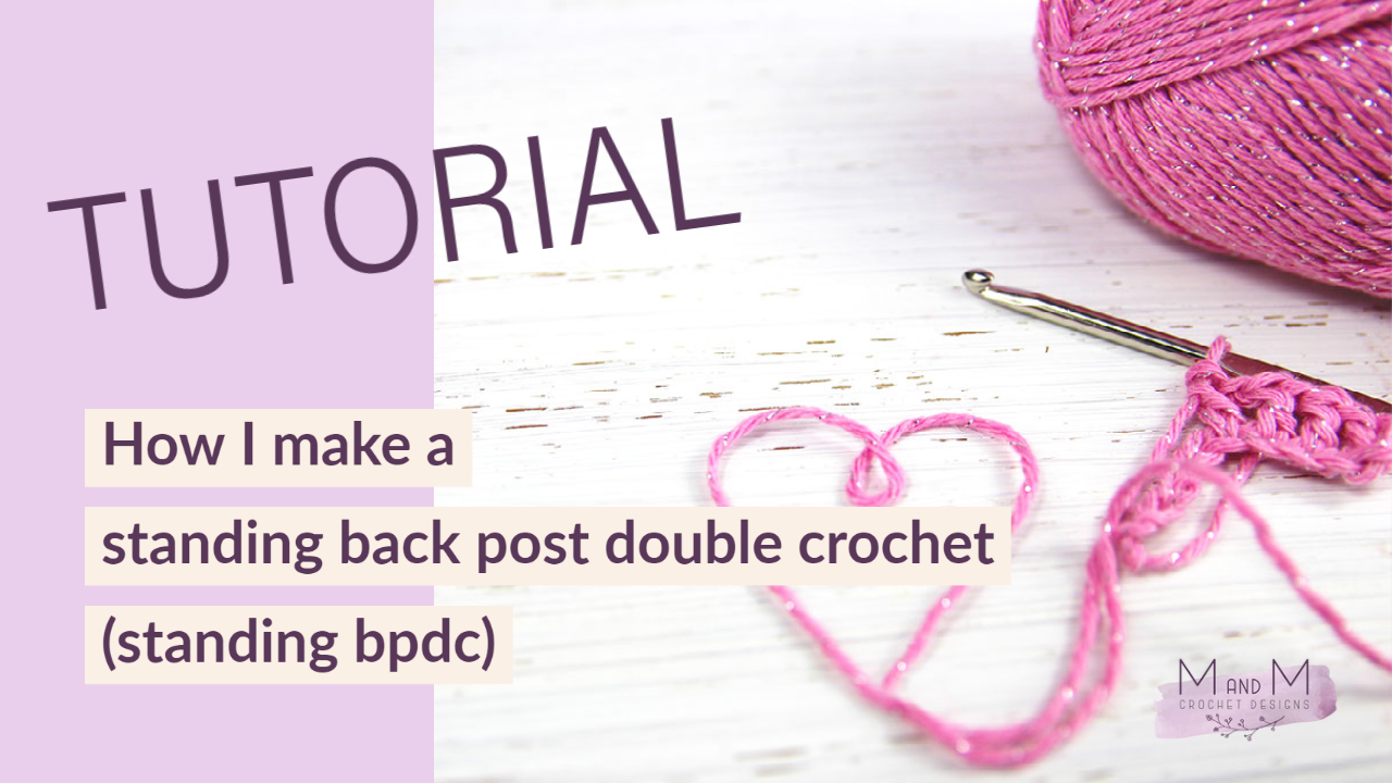 How I make a standing back post double crochet