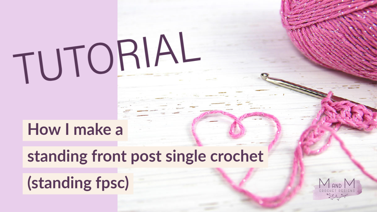 How I make a standing front post single crochet